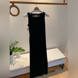 Vintage Black Velvet Dress